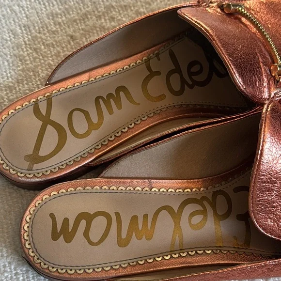 Sam Edelman Laurna Rose Gold Loafers Size 9 - Picture 4 of 7
